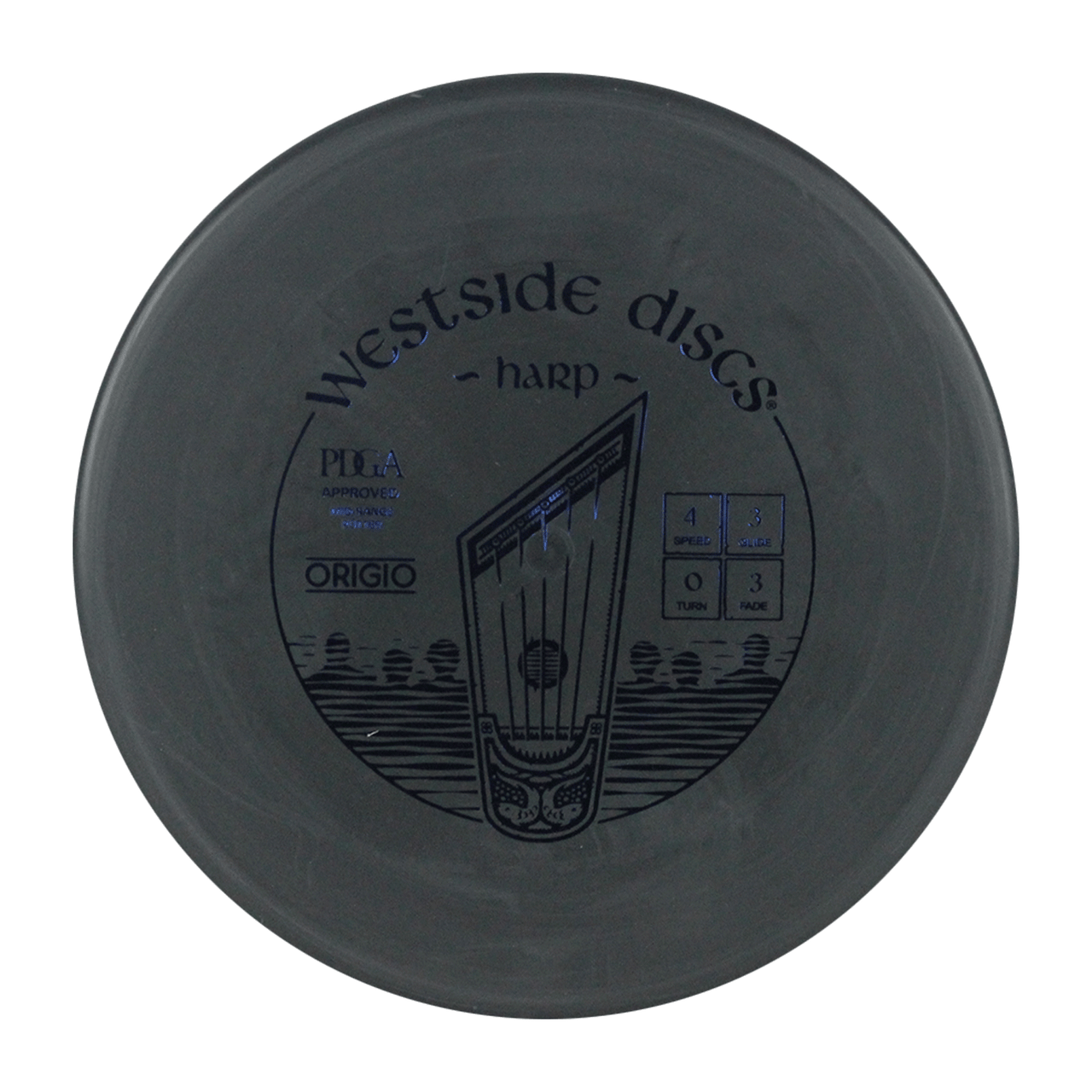 Westside Discs Harp Origio Grey Disc Golf Disc